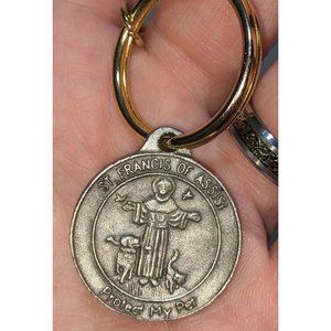 St. Francis Of Assisi Engravable Pet Protection Collar Charm